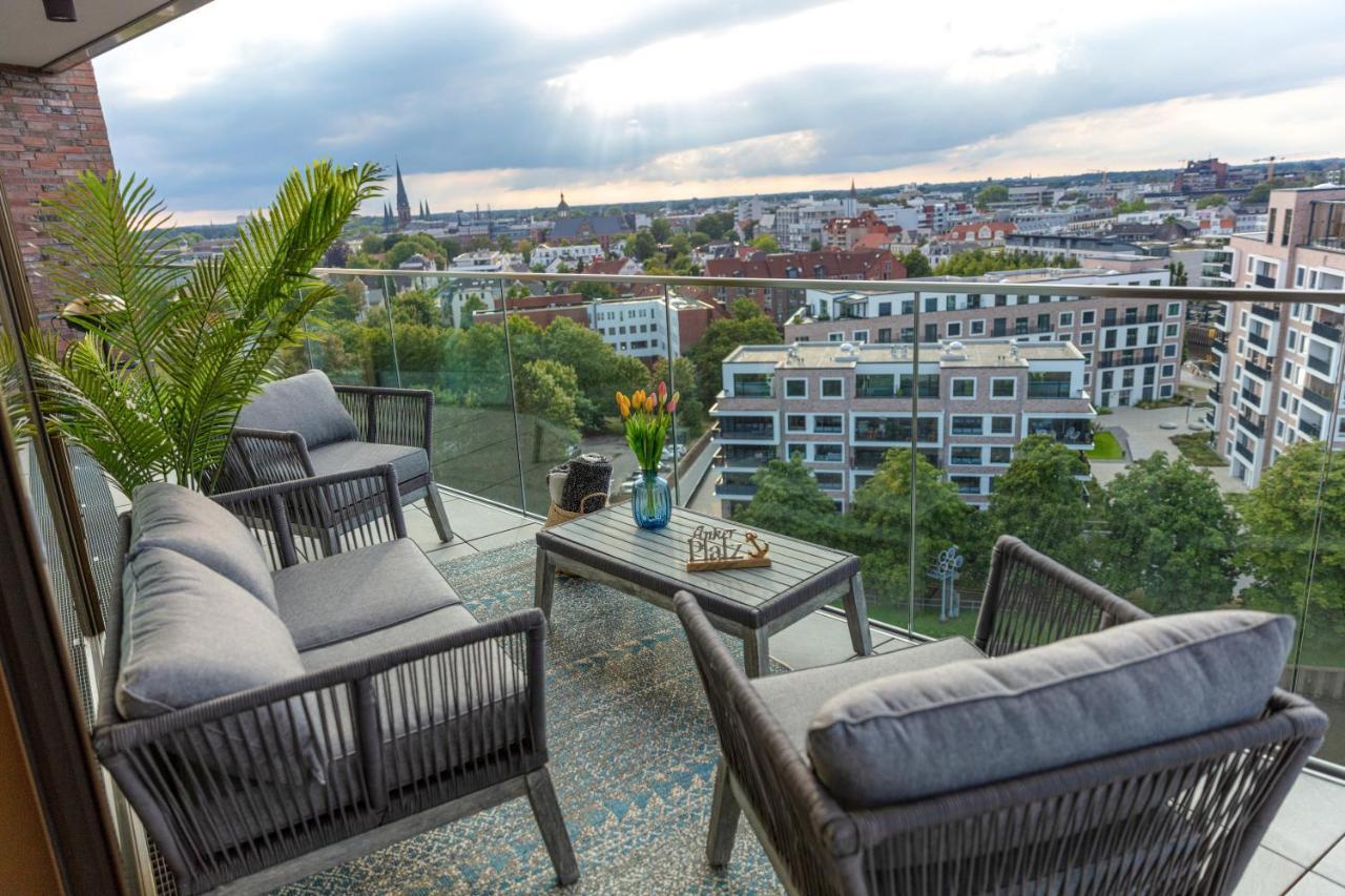 Cabana - Theview - Terrasse - Waterfront - Kostenloser Parkplatz - Wifi Oldenburg Dış mekan fotoğraf